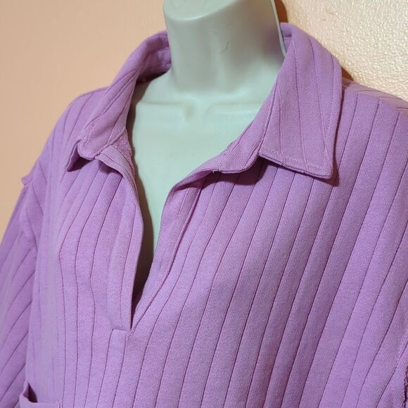 REVOLVE - Line & Dot Bexley Collard Top in Lilac Purple L - Picture 4 of 10